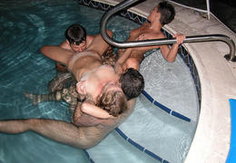 Hot Teen bitch Gets drilled By Swinger Couple Image 9
