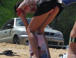 A pantyhosed wife in upskirt galery Image 4