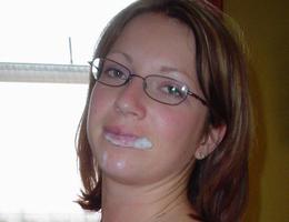 A skinny amateur in blowjob shots Image 7