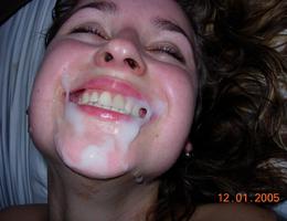 A sexy chicks facialized from a strong man gallery Image 2
