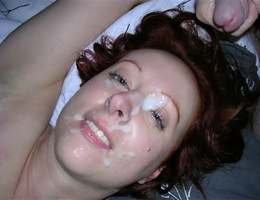 A dirty sluts giving a handjob and taking a facial gallery Image 4
