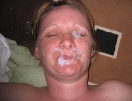 A depraved ladies posing naked and taking a facial set Image 8