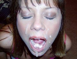 A nasty amateur girls facialized shots Image 6