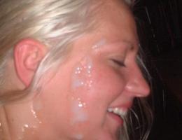 An nasty ladies  facial shots Image 1