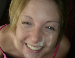 A sexy chicks facialized from a strong man gelery Image 8