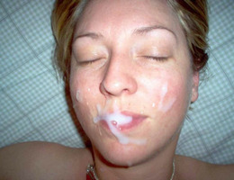 A lustful amateur sluts facialized shots Image 7