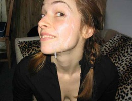 A nasty amateur cuties facialized shots Image 1