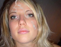 A lustful amateur girls facialized shots Image 7