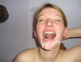 A amorous amateur cuties facialized images Image 5
