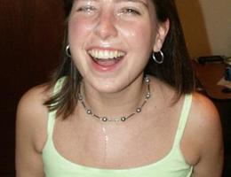 A amorous amateur girls facialized pics Image 8