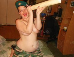 My new naughty chubby wife gets naked for me before hardcore fucking. Image 4