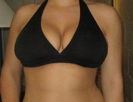 My new horny a little fat GF likes showing her pudgy pussy and boobies to my new camera. Image 1