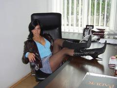 My pretty girlfriends and my horny charming wife love wearing stockings during hot sex. Image 9
