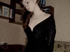 I like seeing my luscious girlfriend exposing her cute tits and juicy hole wearing sexy stockings. Image 1