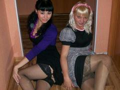 I like my horny girlfriend exposing her wet pussy and cute boobs or playing with her holes wearing her smooth sexy nylon stockings. Image 5