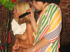 Those beautiful sextractive chicks get so sexcited during their great strip show that even cannot prevent it from turning into porn action! Image 1