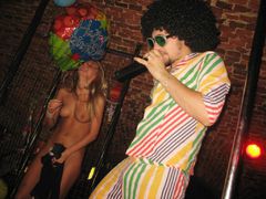 Those beautiful sextractive chicks get so sexcited during their great strip show that even cannot prevent it from turning into porn action! Image 2