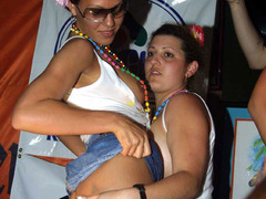These attractive cuties become so sexcited during the great show that even cannot stop it coming to hot sex action! Image 3