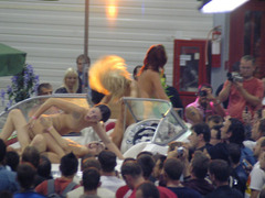 Those fascinating sextractive young women get too hot during the fantastic strip show that can't stop it turning into real porn action! Image 5