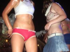 Those amazing attractive young women get so horny during the amazing show and even can't stop it turning into real porn action! Image 6