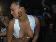 Amazing attractive chicks get so horny during the great show that cannot stop it turning into real sex action! Image 3