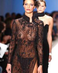 The Original Downblouse Pics Presents Fashion Runway Oops pics Image 9