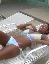 A lady on open swim suit at the Daytona Image 6