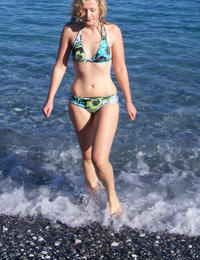 A busty slut at the Rarawa Nudist Image 2