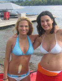 Topless women on the Koh PhanganA babe on open swim suit at the Bakers Image 2