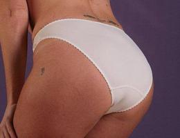Curly girl shows her panties shots Image 2