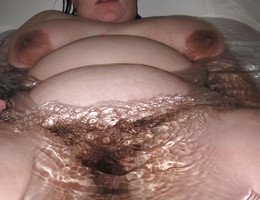 BBW wife flashing her heavy tits collection Image 1