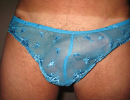 Man in girlfriends panties set Image 6