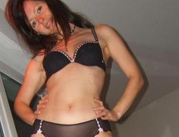 Wife with sexy lingerie showing shaved pussy gal Image 6