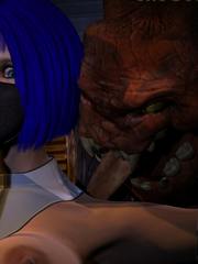 3d monster sex