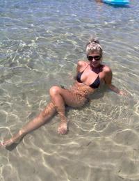 A cutie on open swim suit at the Bakers Image 3