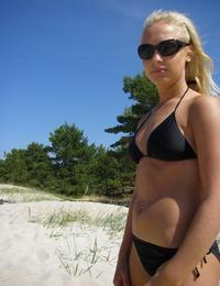 A cutie on open swim suit at the Bakers Image 6