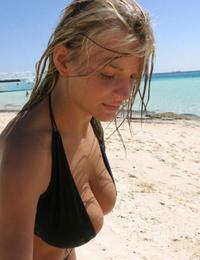A cutie on open swim suit at the Bakers Image 7