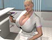 3d anime nun