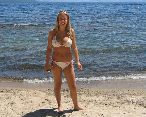 huge busty milf on nude beaches