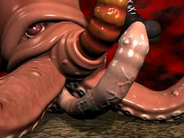 Monster 3D hentai sex