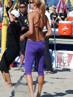 girls in spandex shorts