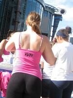 girls in spandex shorts