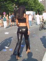 girls in spandex shorts