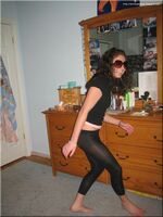 girls in spandex shorts