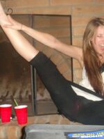 girls in spandex shorts
