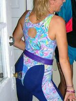 girls in spandex shorts