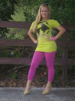 girls in spandex shorts