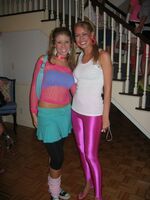 girls in spandex shorts