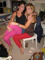 girls in spandex shorts