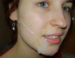 A teen lady giving a POV style blowjob gal Image 9